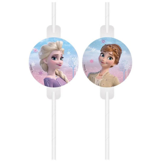 Disney Frozen 2 Wind Spirit Paper Straws (4pk)